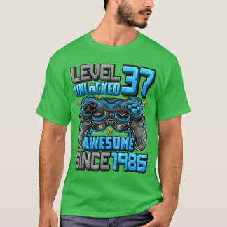 Level 37 freigeschaltet Großartig Seit 1986 37. Ge T-Shirt