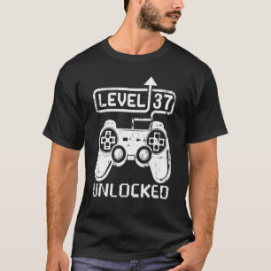 Level 37 Unlock Gamer 37. Geburtstag Videospiel T-Shirt