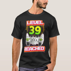 Level 39 erreicht Gamer 39. Geburtstag Video Gamin T-Shirt
