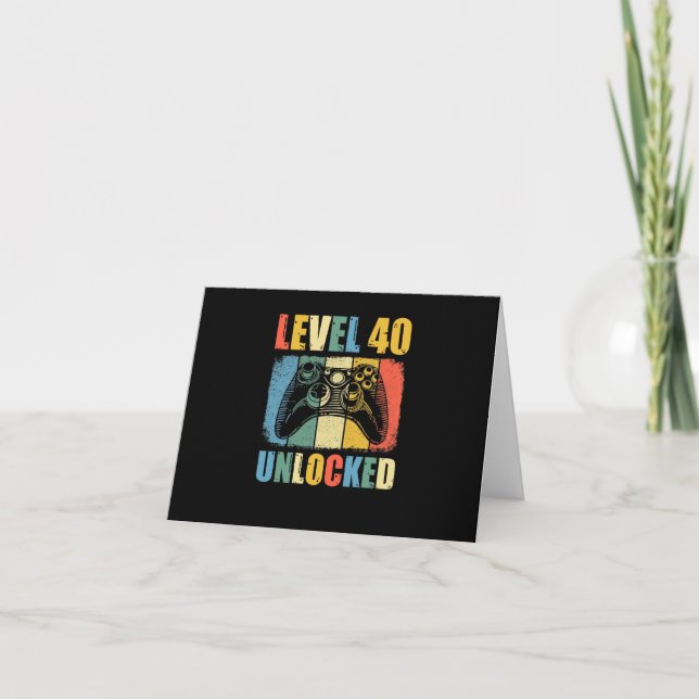 Level 40 freigeschaltet karte (Vorderseite)