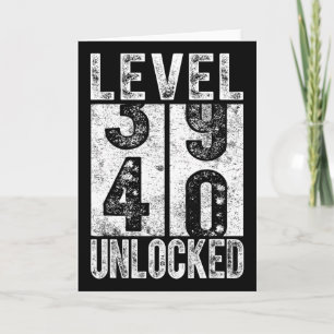 Level 40 freigeschaltet Lustig Happy 40. Level Geb Karte
