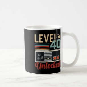 Level 40 freigeschaltete Videospielsteuerung 40. G Kaffeetasse