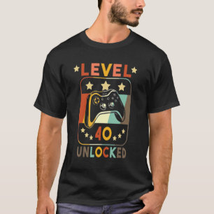 Level 40 Komplette Video Gamer 40. Geburtstagsidee T-Shirt