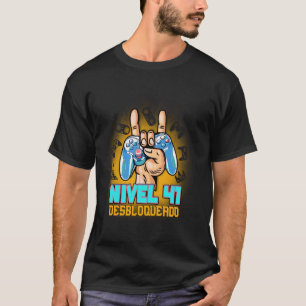 Level 41 freigeschaltet 41. Geburtstag Spanisch Cu T-Shirt