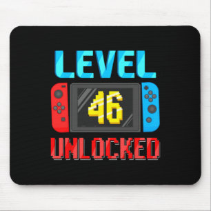 Level 46 freigeschaltet Geburtstagsvideo Gamer 46. Mousepad