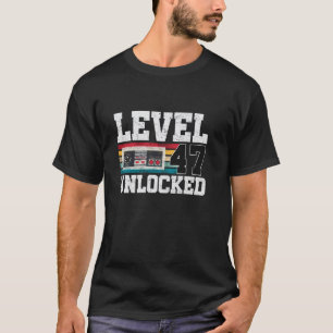 Level 47 Freigeschaltet 47 Jahre altes Geschenk Vi T-Shirt