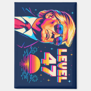 Level 47 Neon-Arcade-Sonnenuntergangsbrille-Quadra Magnet