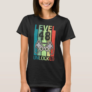 Level 48 Unlock Video Gamer 48. Geburtstags-T-Shir T-Shirt