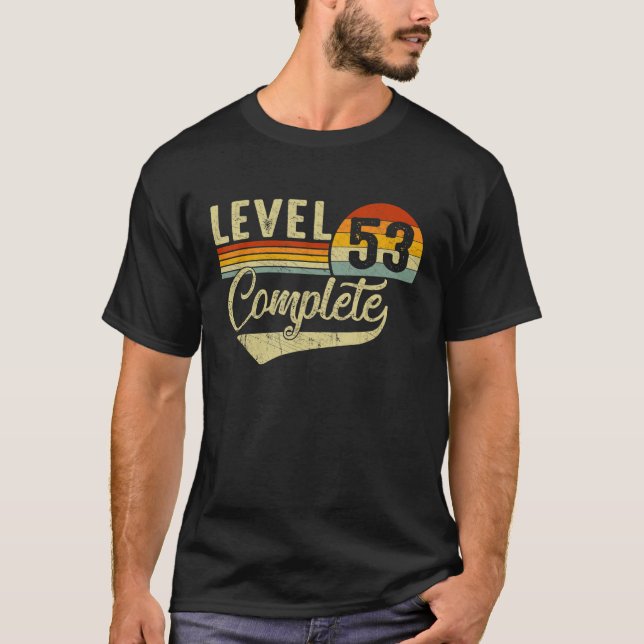 Level 53 Complete Retro Video Gamers Couple 53. A T-Shirt (Vorderseite)