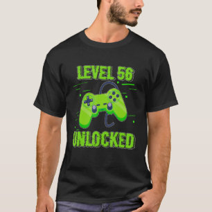 Level 56 - Entsperrter Videospielcontroller T-Shirt