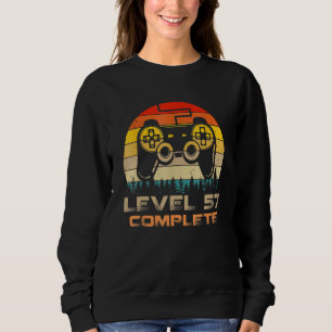 Level 57 Abgeschlossen 57. Hochzeitstag feiern Sweatshirt