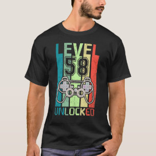 Level 58 Unlock Video Gamer 58. Geburtstags-T-Shir T-Shirt