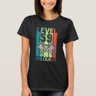 Level 59 Unlock Video Gamer 59. Geburtstags-T-Shir T-Shirt