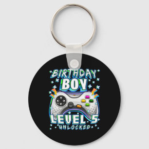 Level 5 freigeschaltet Videospiel 5. Geburtstag Ga Schlüsselanhänger