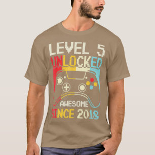Level 5 Unlock Video Game 5. Geburtstag Gamer Boy T-Shirt