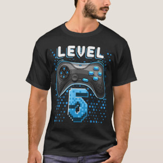 Level 5 Videospielcontroller 5. Geburtstag Gamer G T-Shirt