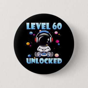 Level 60 Unlock Video Game 60. Geburtstag PC Gami Button