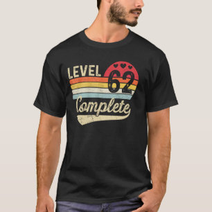 Level 62 Erreicht 62. Hochzeitstag 62 Jahr T-Shirt
