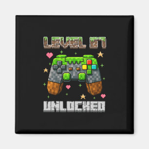 Level 67 freigeschaltete Gaming-Schule-Meme Sechs Magnet