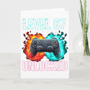 Level 67. Schultage freigeschaltet Gamer Video Spi Karte