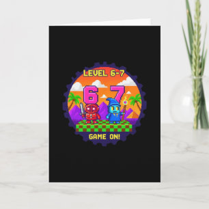 Level 6 7 Gaming Pixel Art Sechs Sieben Gamer  Karte
