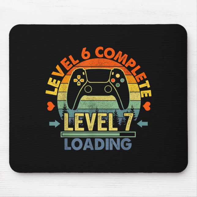Level 6 Complete 6 Anniversary Gift 6th Wedding An Mousepad (Vorne)