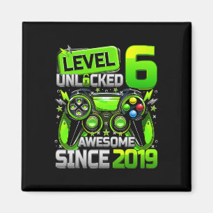 Level 6 freigeschaltet Großartig seit dem 6. Gebur Magnet
