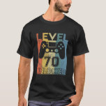Level 70 Unlocked Birthday 70 Year Old Its My 70Th T-Shirt<br><div class="desc">Level 70 Unlocked Birthday 70 Year Old Its My 70th Bday</div>