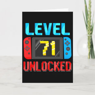 Level 71 freigeschaltet Geburtstagsvideo Gamer 71. Karte