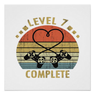 Level 7 abgeschlossen - 7. Hochzeitsjubiläumsgesch Poster
