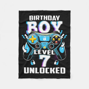 Level 7 freigeschaltet Videospiel 7. Geburtstag Ga Fleecedecke