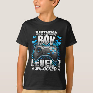 Level 7 freigeschaltet Videospiel 7. Geburtstag Ga T-Shirt