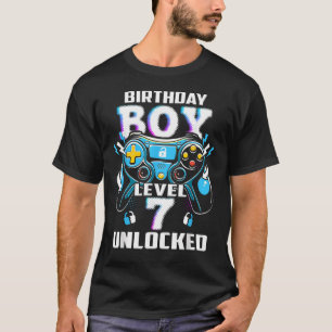 Level 7 Freigeschaltet Videospiel 7. Geburtstag Ga T-Shirt