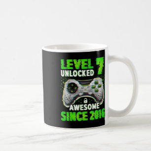 Level 7 freigeschaltet Videospiel 7 Jahre alter Ju Kaffeetasse