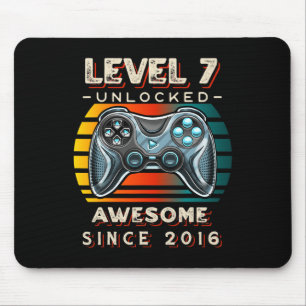 Level 7 freigeschaltet Videospiel Sieben 7. Geburt Mousepad
