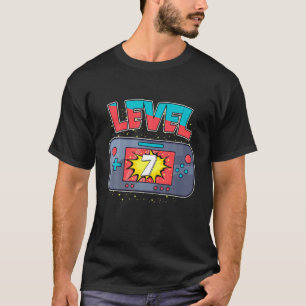 Level 7 Gaming Games Gamer 7th Birthday G T-Shirt