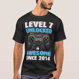Level 7 Unlock Phantastisch 2014 Videospiel 7. Geb T-Shirt