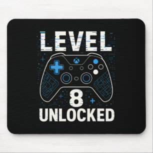 Level 8 freigeschaltet Geburtstag 8. Geburtstag Ki Mousepad