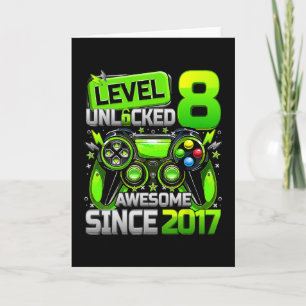 Level 8 freigeschaltet Großartig seit dem 8. Gebur Karte