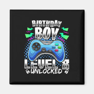 Level 8 freigeschaltet Videospiel 8. Geburtstag Ga Magnet