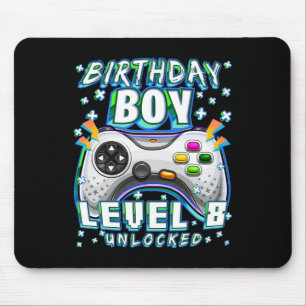 Level 8 freigeschaltet Videospiel 8. Geburtstag Ga Mousepad