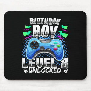 Level 8 freigeschaltet Videospiel 8. Geburtstag Ga Mousepad