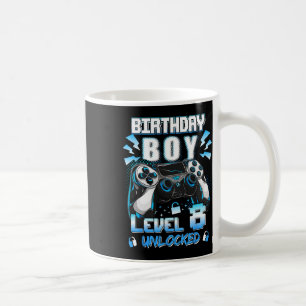 Level 8 freigeschaltet Videospieler 8. Geburtstag Kaffeetasse