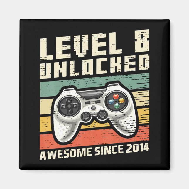 Level 8 Unlock Phantastisch 2014 Videospiel 8. Geb Magnet (Vorne)