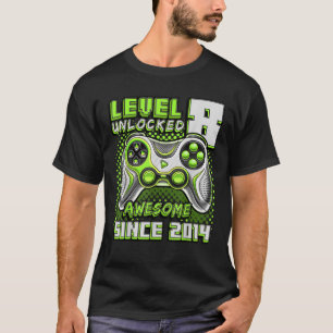 Level 8 Unlock Phantastisch 2014 Videospiel 8. Geb T-Shirt