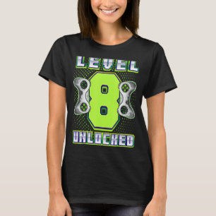 Level 8 Unlock Video Game 8. Geburtstag Gamer Bo T-Shirt