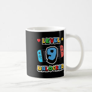 Level 9 freigeschaltet 9. Geburtstag Kinder Videos Kaffeetasse
