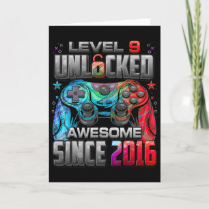 Level 9 freigeschaltet Awesome seit 2016 9. Geburt Karte