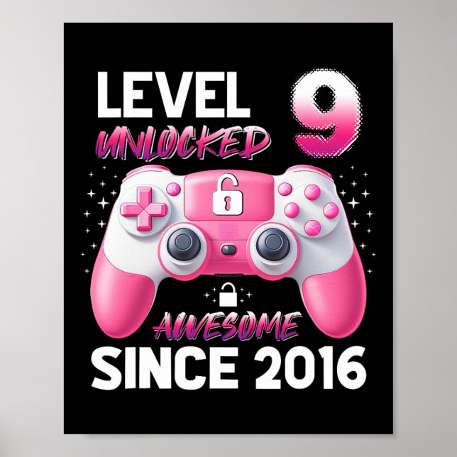 Level 9 freigeschaltet Großartig seit 2016 Videosp Poster (Vorne)