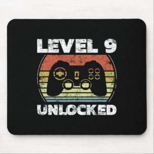 Level 9 freigeschaltet Lustiges Videospieler 9. Ge Mousepad
